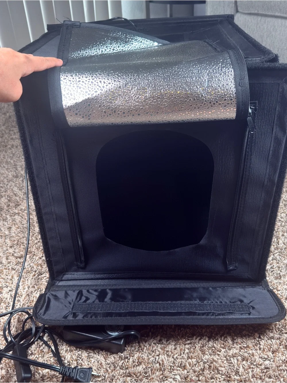 Zkeezm Black Portable Photo Video Light Cube